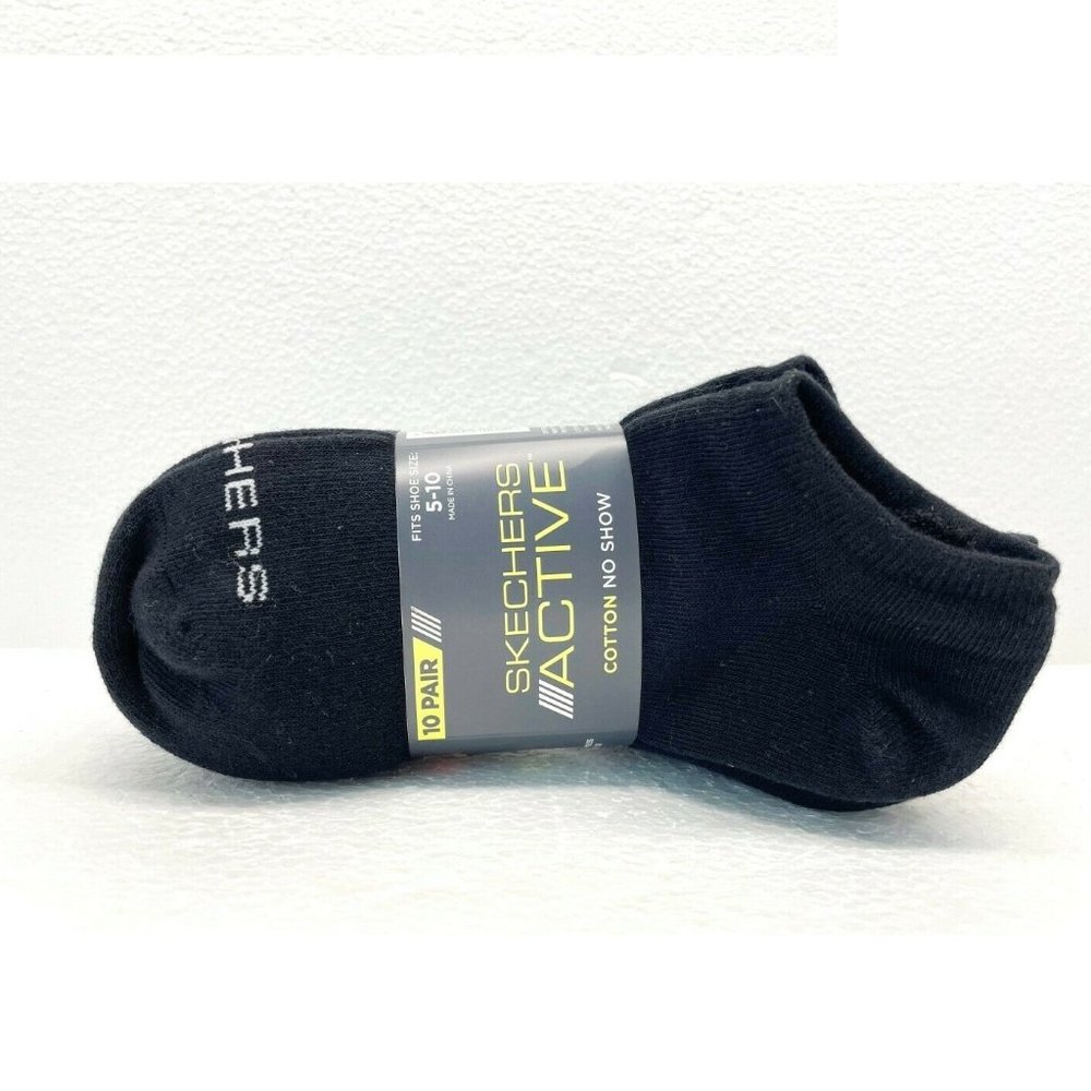 10 Pairs Skechers Active Cotton No Show Socks
